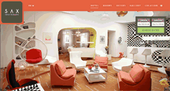Desktop Screenshot of hotelsax.cz